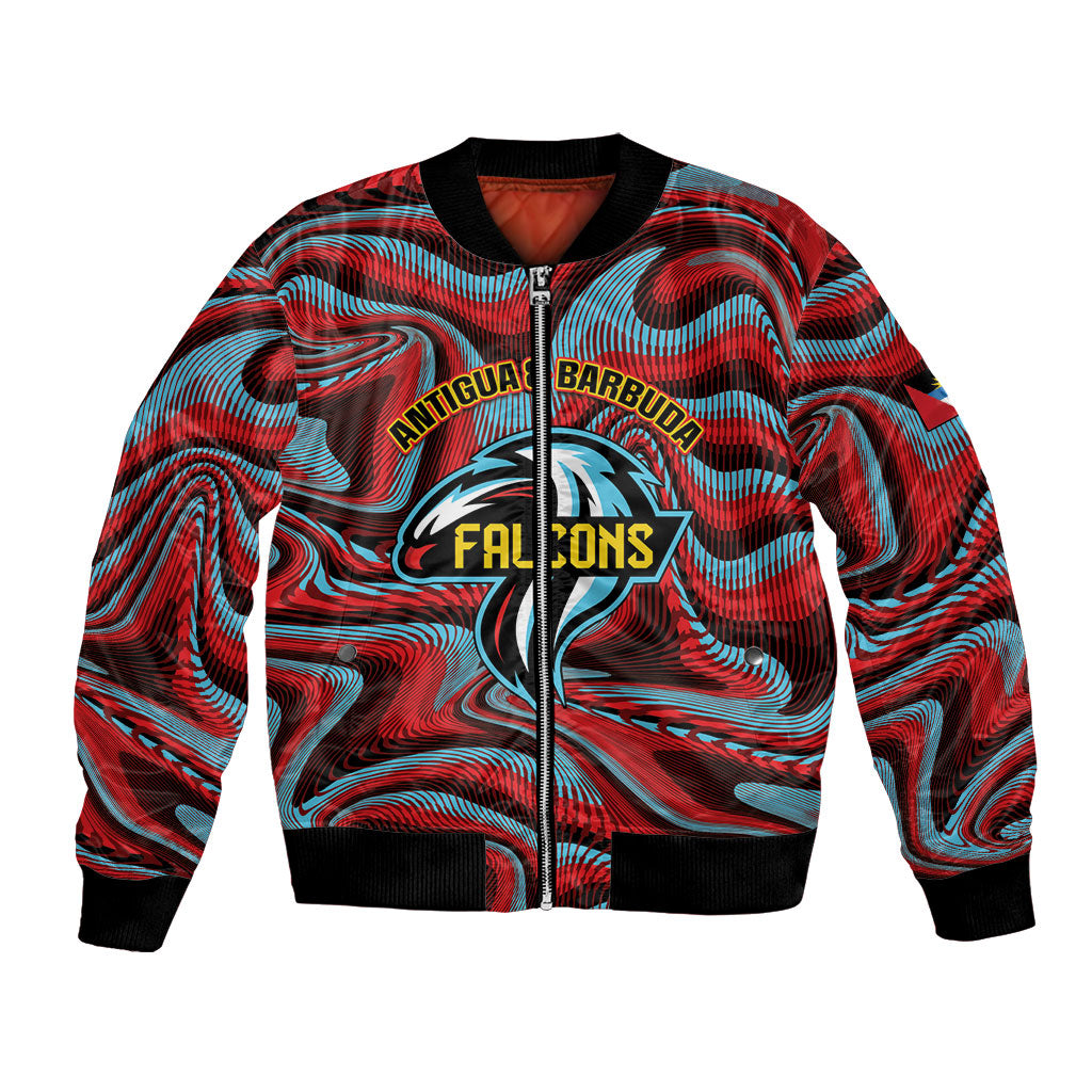 Custom Antigua and Barbuda Cricket Falcons Bomber Jacket Go Champions Special Edition