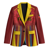 Custom Antigua and Barbuda 2026 Falcons Cricket Blazer Falcons Soaring High Red Version