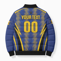 Custom Barbados 2026 Tridents Cricket Bomber Puffer Jacket Go Champions