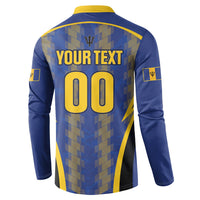 Custom Barbados 2026 Tridents Cricket Button Sweatshirt Go Champions