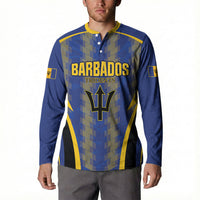 Custom Barbados 2026 Tridents Cricket Button Sweatshirt Go Champions