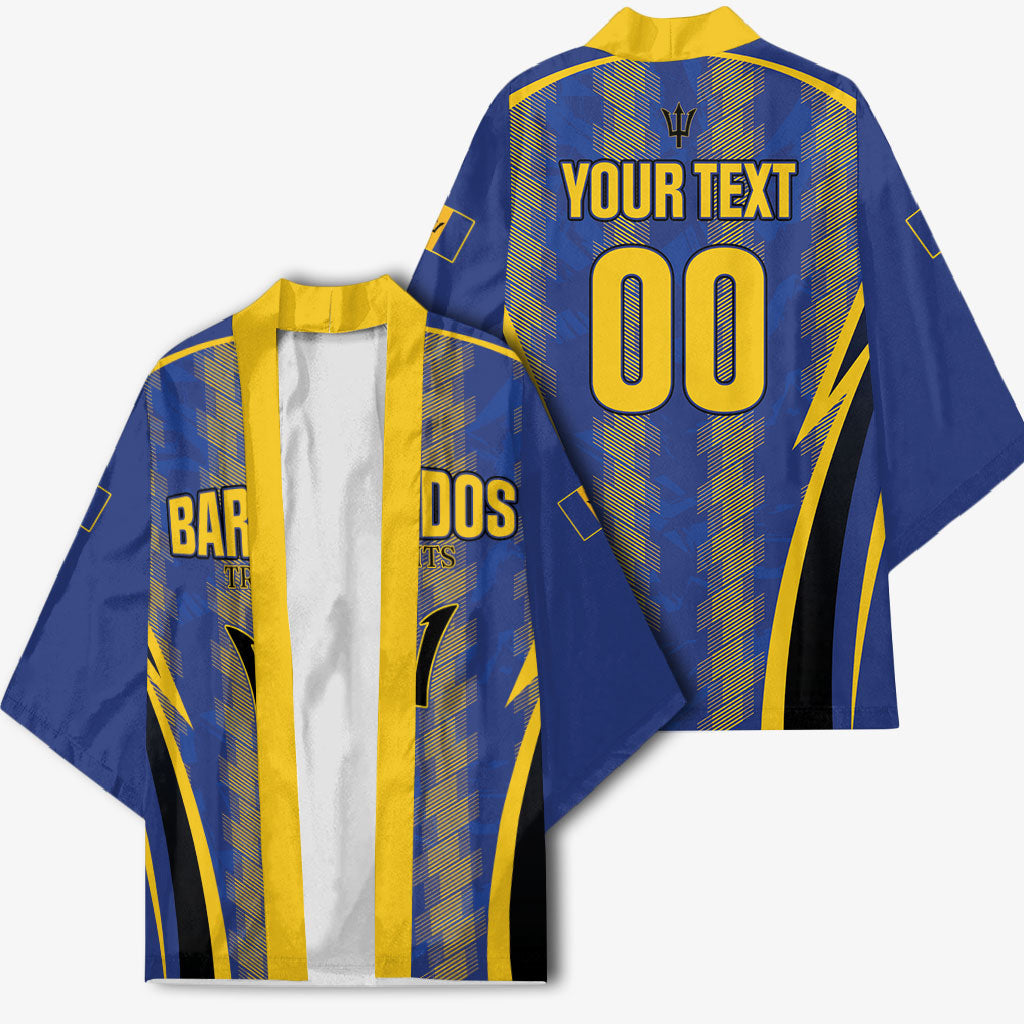 Custom Barbados 2026 Tridents Cricket Kimono Go Champions