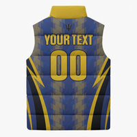 Custom Barbados 2026 Tridents Cricket Sleeveless Puffer Jacket Go Champions