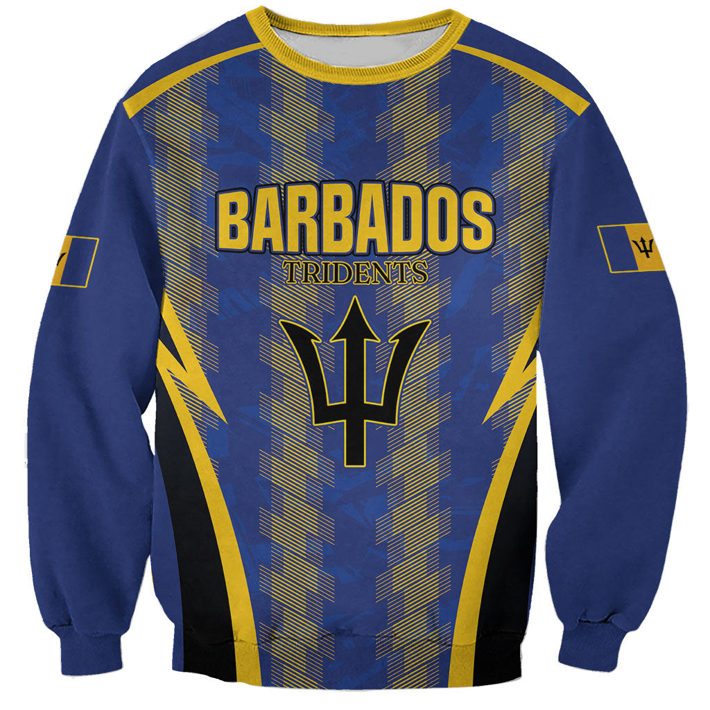 Custom Barbados 2026 Tridents Cricket Sweatshirt Go Champions
