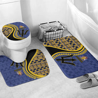 Barbados Trident Bathroom Set Afro-Barbadians Kente Pattern