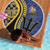 Barbados Trident Beach Blanket Afro-Barbadians Kente Pattern