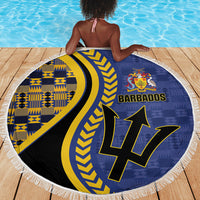 Barbados Trident Beach Blanket Afro-Barbadians Kente Pattern