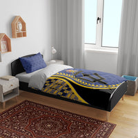 Barbados Trident Bedding Set Afro-Barbadians Kente Pattern