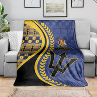 Barbados Trident Blanket Afro-Barbadians Kente Pattern