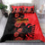 Albania Eagle Bedding Set Red Poppy Flowers - Wonder Print Shop