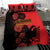 Albania Eagle Bedding Set Red Poppy Flowers - Wonder Print Shop