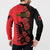 Personalised Albania Eagle Button Sweatshirt Red Poppy Flowers - Wonder Print Shop