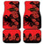 Albania Eagle Car Mats Red Poppy Flowers - Wonder Print Shop