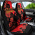 Albania Eagle Car Seat Cover Red Poppy Flowers - Wonder Print Shop