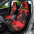 Albania Eagle Car Seat Cover Red Poppy Flowers - Wonder Print Shop