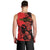 Personalised Albania Eagle Men Tank Top Red Poppy Flowers - Wonder Print Shop