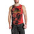 Personalised Albania Eagle Men Tank Top Red Poppy Flowers - Wonder Print Shop