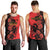 Personalised Albania Eagle Men Tank Top Red Poppy Flowers - Wonder Print Shop