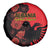 Albania Eagle Spare Tire Cover Red Poppy Flowers - Wonder Print Shop