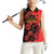 Personalised Albania Eagle Women Sleeveless Polo Shirt Red Poppy Flowers - Wonder Print Shop