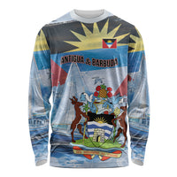 Personalized Antigua and Barbuda Sailing Long Sleeve Shirt Caribbean Sailing