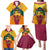 Sri Lanka Independence Day Family Matching Puletasi and Hawaiian Shirt Golden Lion Sinha Flag Style - Wonder Print Shop