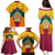 Sri Lanka Independence Day Family Matching Puletasi and Hawaiian Shirt Golden Lion Sinha Flag Style - Wonder Print Shop