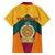 Sri Lanka Independence Day Family Matching Puletasi and Hawaiian Shirt Golden Lion Sinha Flag Style - Wonder Print Shop