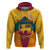 Sri Lanka Independence Day Hoodie Golden Lion Sinha Flag Style - Wonder Print Shop