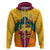 Sri Lanka Independence Day Hoodie Golden Lion Sinha Flag Style - Wonder Print Shop