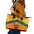 Sri Lanka Independence Day Leather Tote Bag Golden Lion Sinha Flag Style - Wonder Print Shop