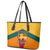 Sri Lanka Independence Day Leather Tote Bag Golden Lion Sinha Flag Style - Wonder Print Shop