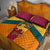 Sri Lanka Independence Day Quilt Bed Set Golden Lion Sinha Flag Style - Wonder Print Shop