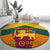 sri-lanka-independence-day-round-carpet-golden-lion-sinha-flag-style