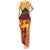 Sri Lanka Independence Day Tank Maxi Dress Golden Lion Sinha Flag Style - Wonder Print Shop