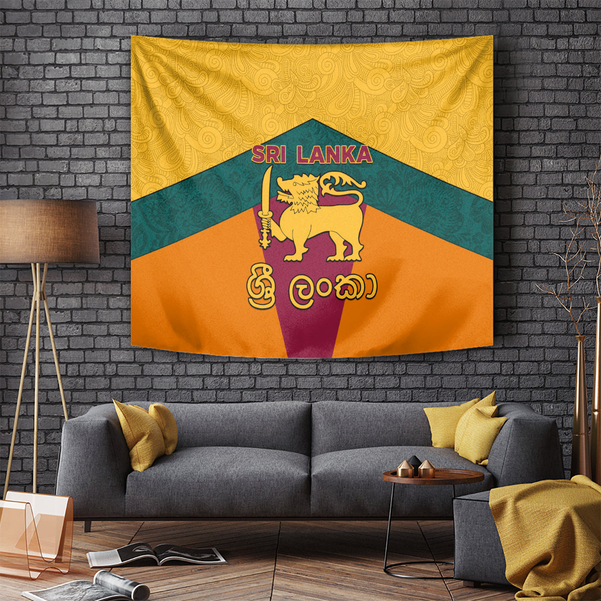 sri-lanka-independence-day-tapestry-golden-lion-sinha-flag-style