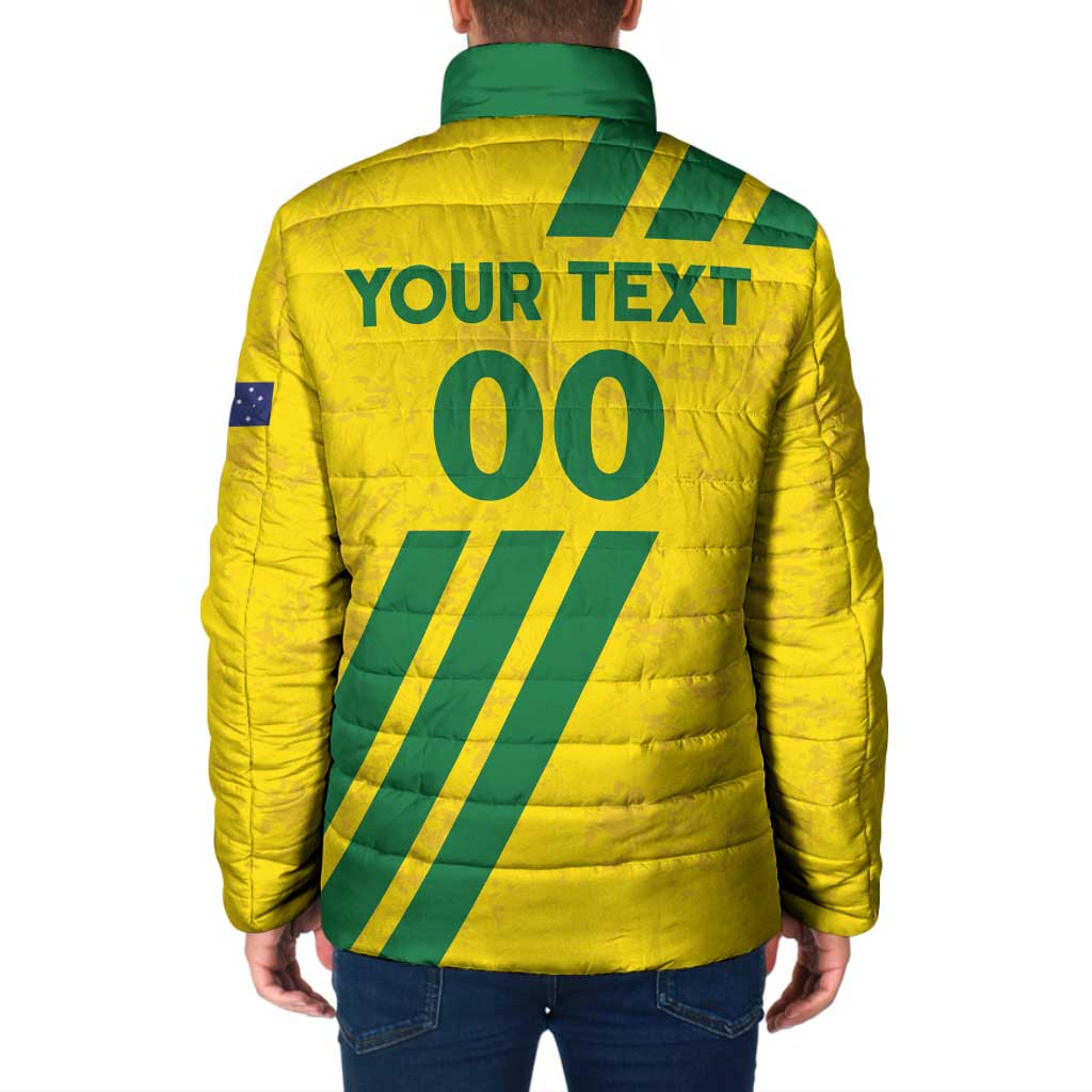 Custom Soccer 2026 Australia Padded Jacket Socceroos Go Glory