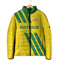Custom Soccer 2026 Australia Padded Jacket Socceroos Go Glory