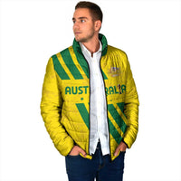 Custom Soccer 2026 Australia Padded Jacket Socceroos Go Glory