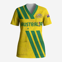 Custom Soccer 2026 Australia Scrub Top Socceroos Go Glory