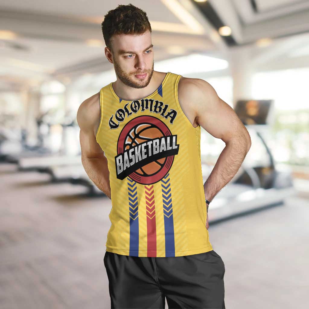 Colombia Basketball Custom Men Tank Top Vamos Colombiana