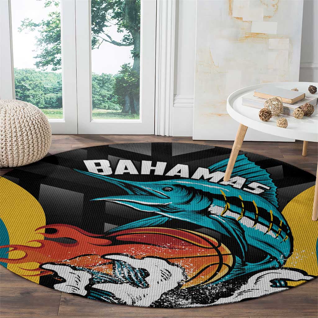 Bahamas Basketball Round Carpet Team Bahamas Come On