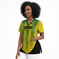 Custom Jamaica Cricket Scorpions Scrub Top Go Champions