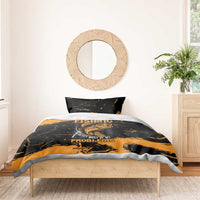 Fishing Solves Most of My Problems Bedding Set Grunge Style