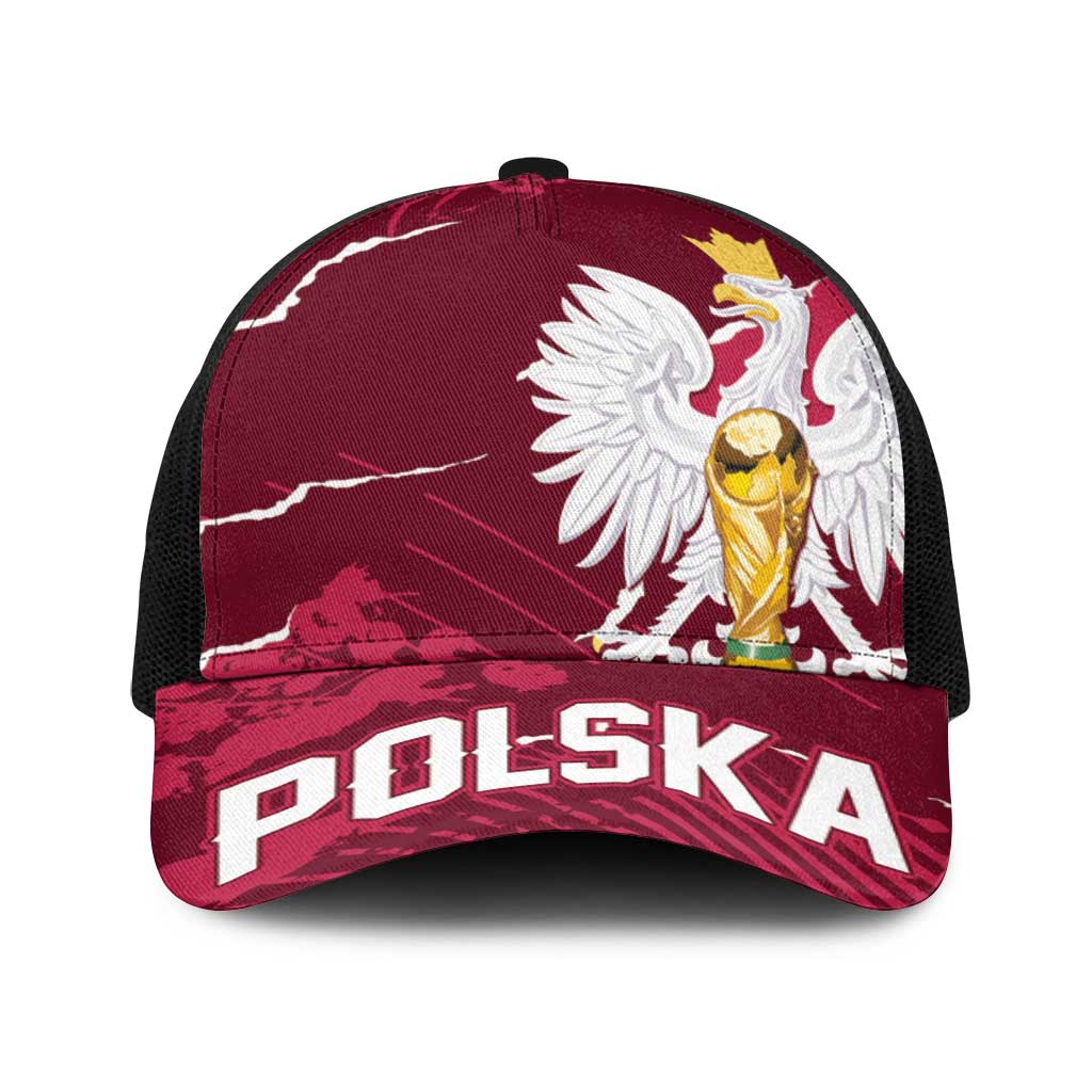 Football 2026 Poland Baseball Net Cap Go Polska Eagles