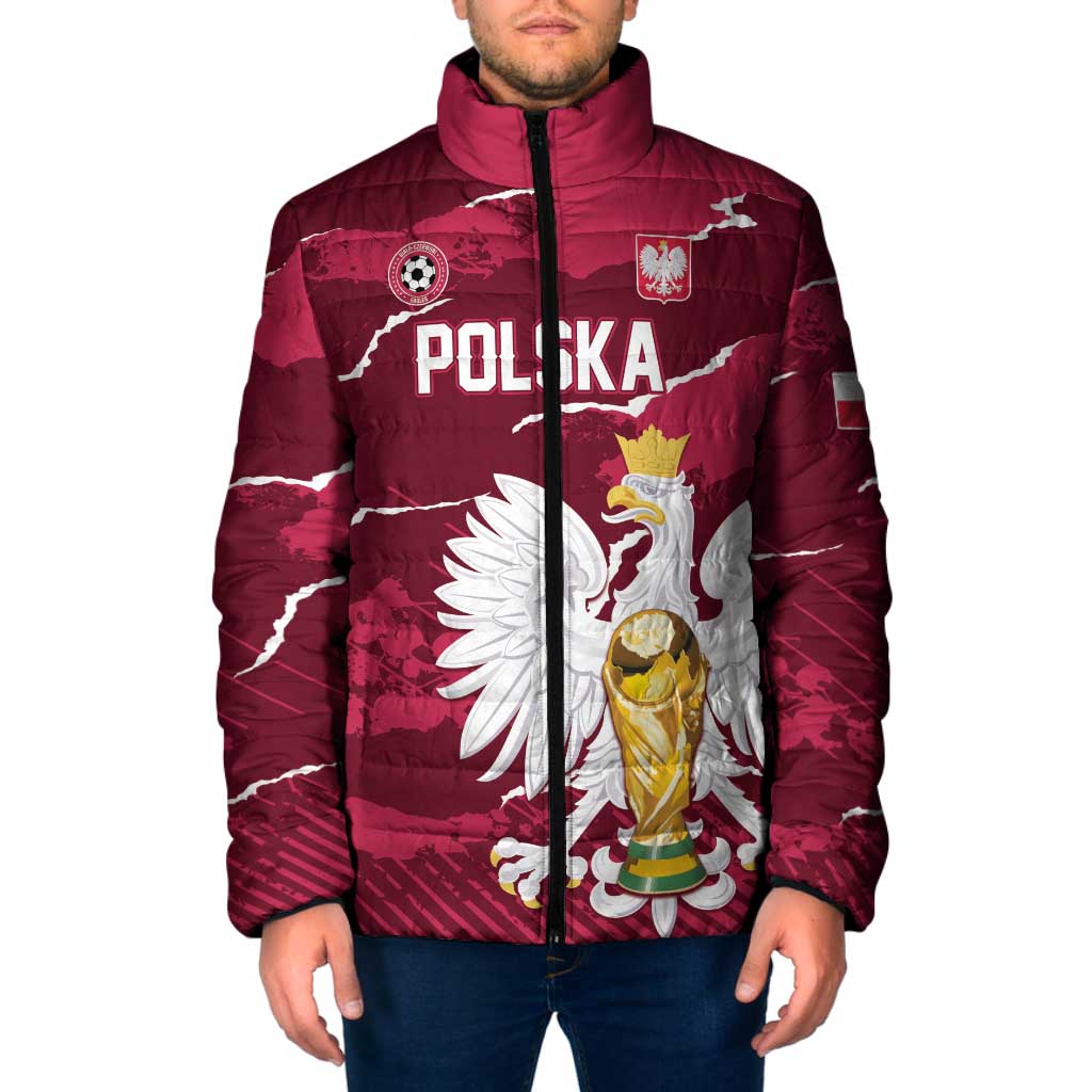 Custom Football 2026 Poland Padded Jacket Go Polska Eagles
