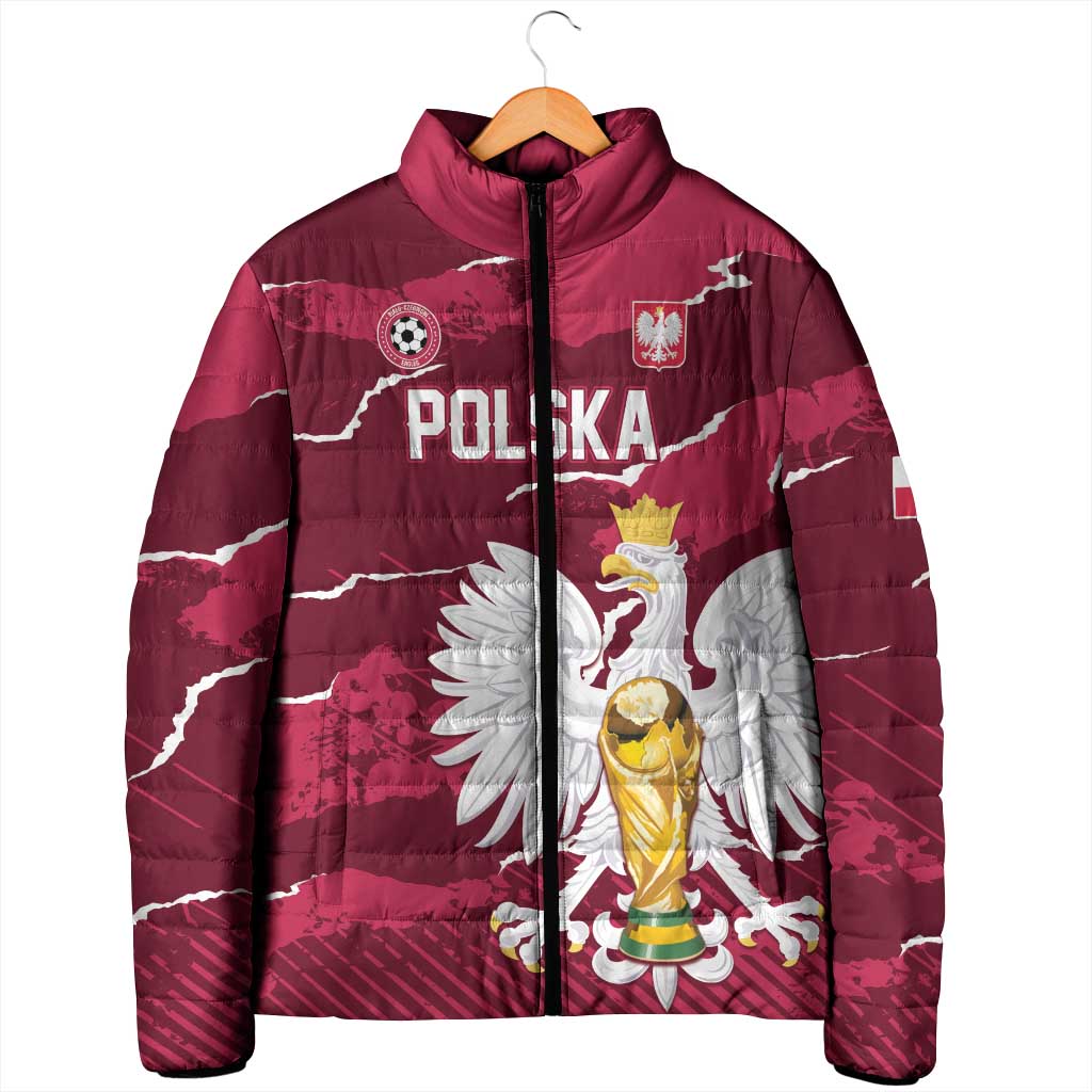 Custom Football 2026 Poland Padded Jacket Go Polska Eagles