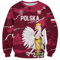 Custom Football 2026 Poland Sweatshirt Go Polska Eagles