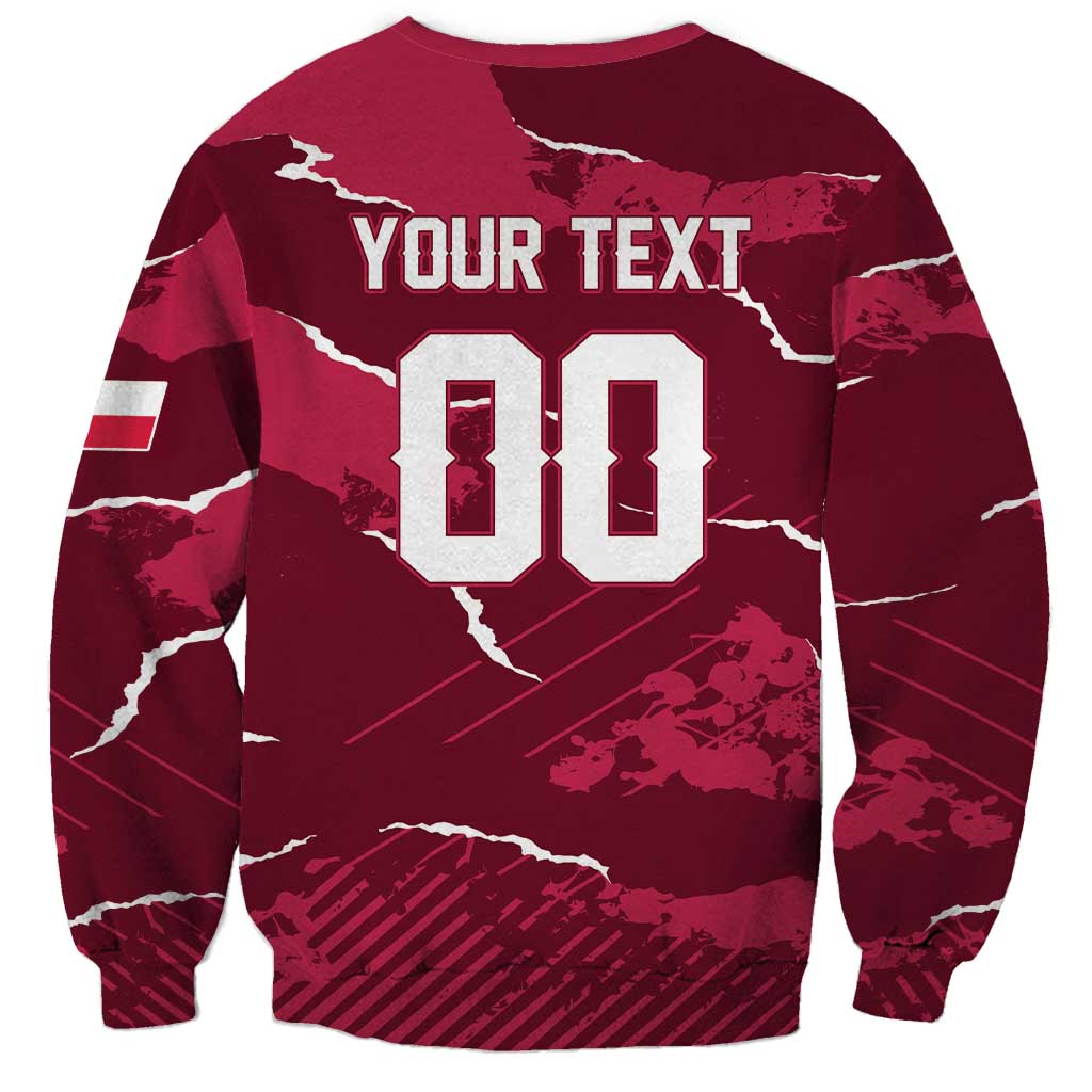 Custom Football 2026 Poland Sweatshirt Go Polska Eagles