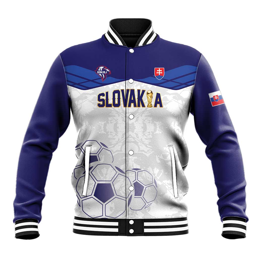 Custom Football 2026 Slovakia Baseball Jacket Hrabri Sokoli